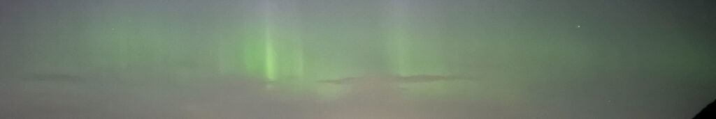 Aurora over Edinburgh, 2023-09, photo by Gordon Gibb